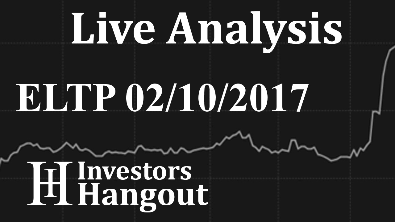 ELTP Stock Live Analysis 02-10-2017