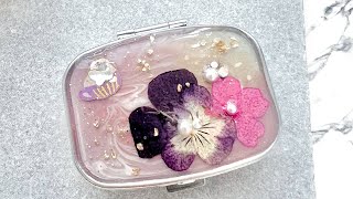 ウサギ　ピルケース　レジン　お花 ウサギ ピルケース レジン お花 ウサギ ピルケース レジン お花