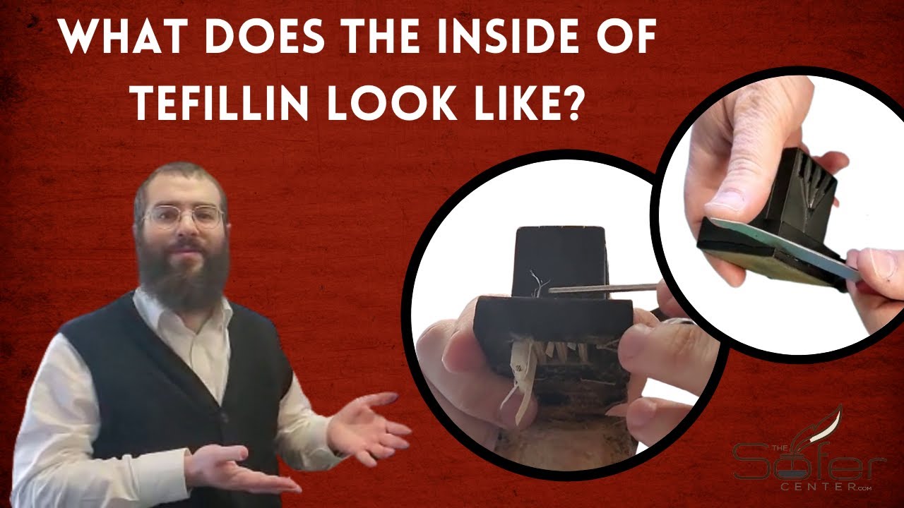 How do Tefillin open? What does the inside of Tefillin batim look like? 