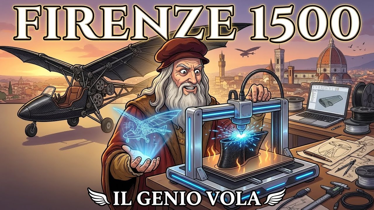 COSA SUCCEDEREBBE SE Leonardo da Vinci ricevesse una stampante 3D e materiali compositi nel 1500?