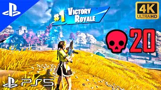 FORTNITE PS5 Chapter 4 | SOLO WIN Gameplay | 20 KILL | 4K ( no commentary )
