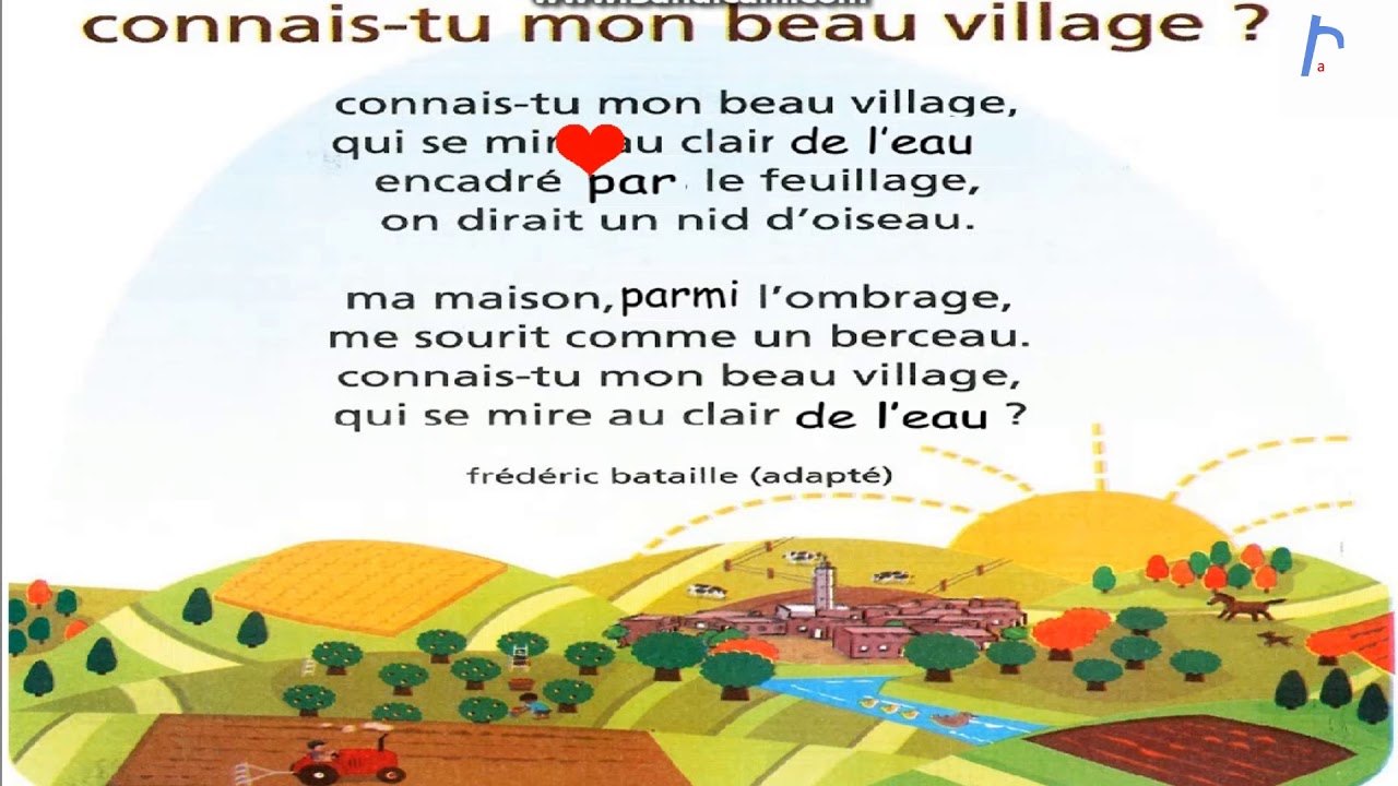 connais-tu mon beau village - YouTube