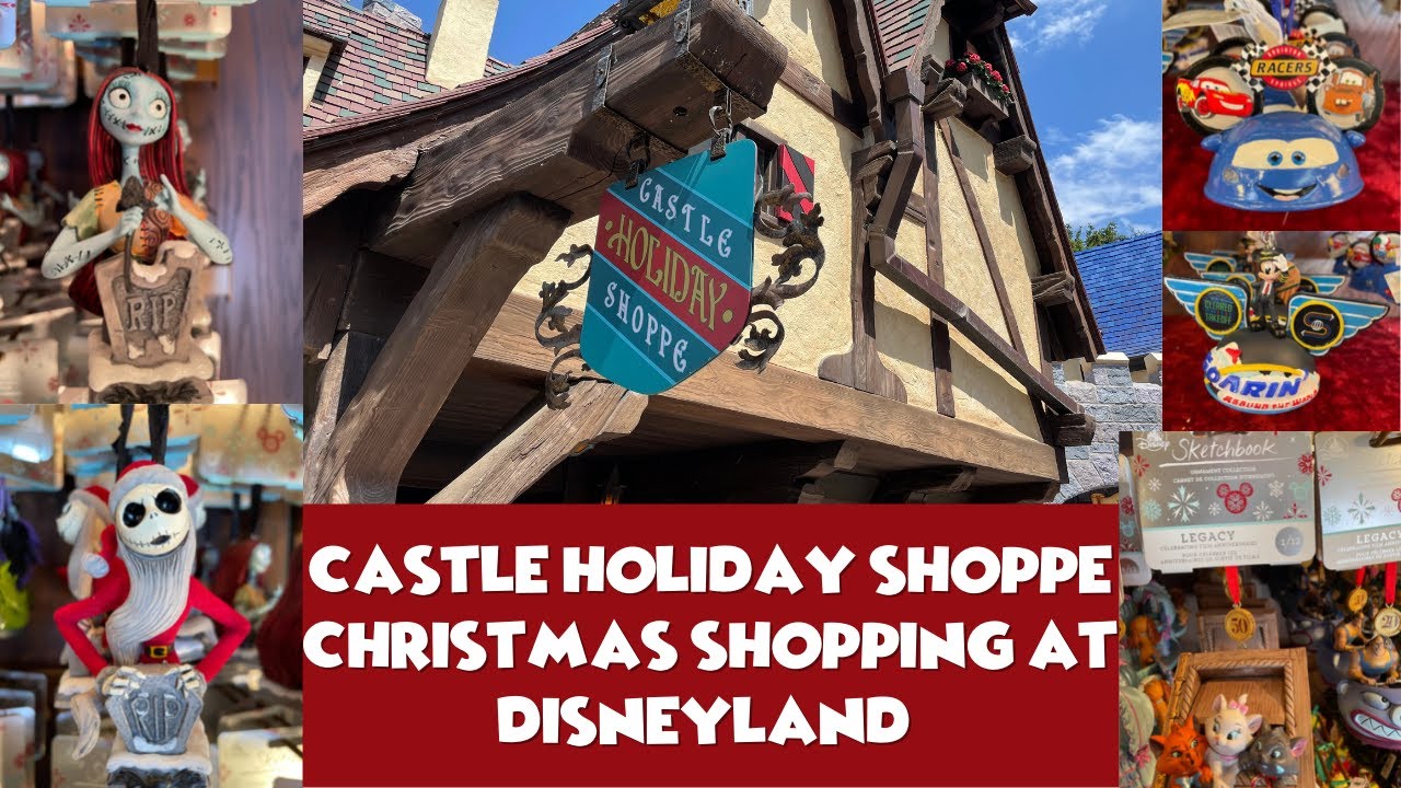 Disney Christmas Shopping at the CASTLE HOLIDAY SHOPPE at Disneyland