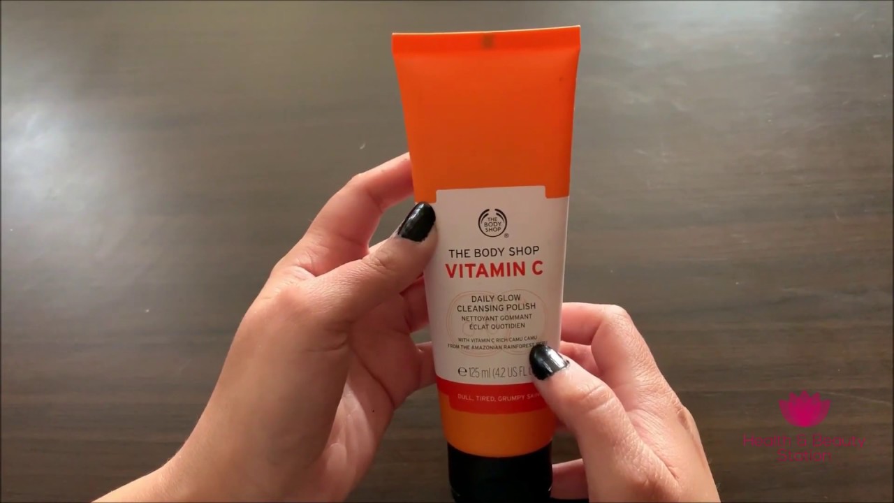 vitamin c body shop daily glow cleansing polish