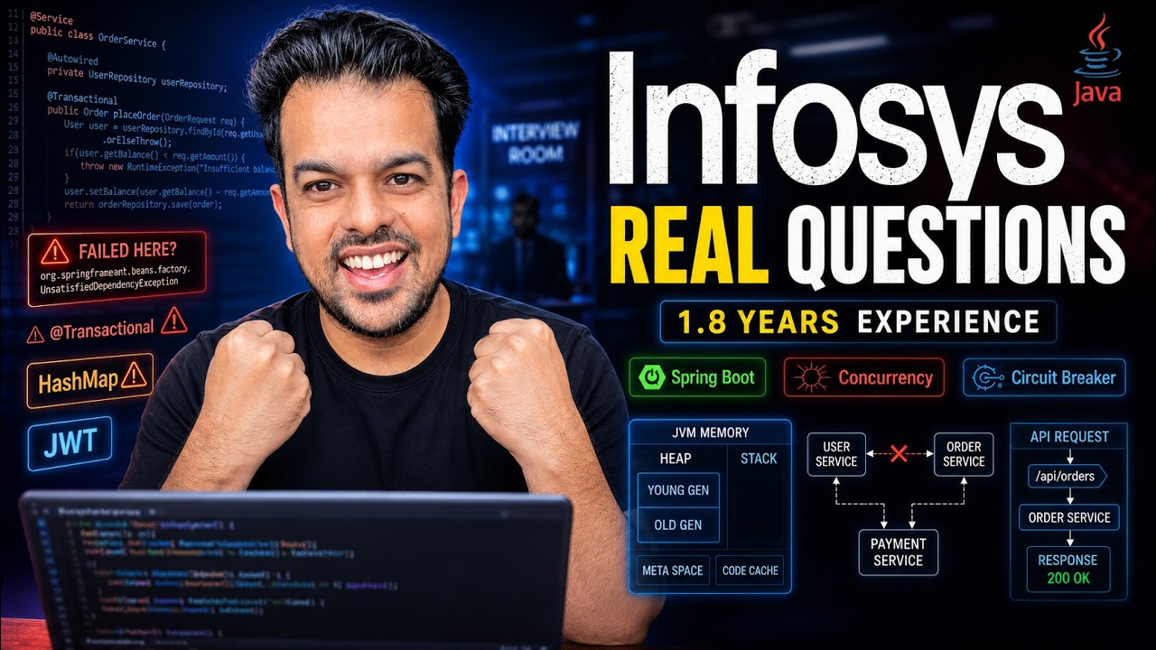 Infosys Java Interview Questions That Test Real Project Knowledge - YouTube