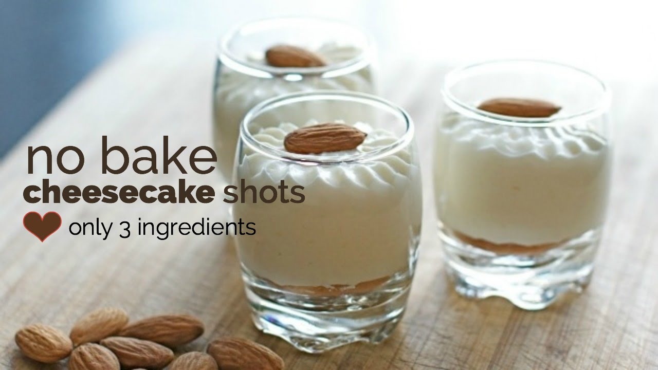 No Bake Cheesecake Shot Recipe Only 3 Ingredients YouTube