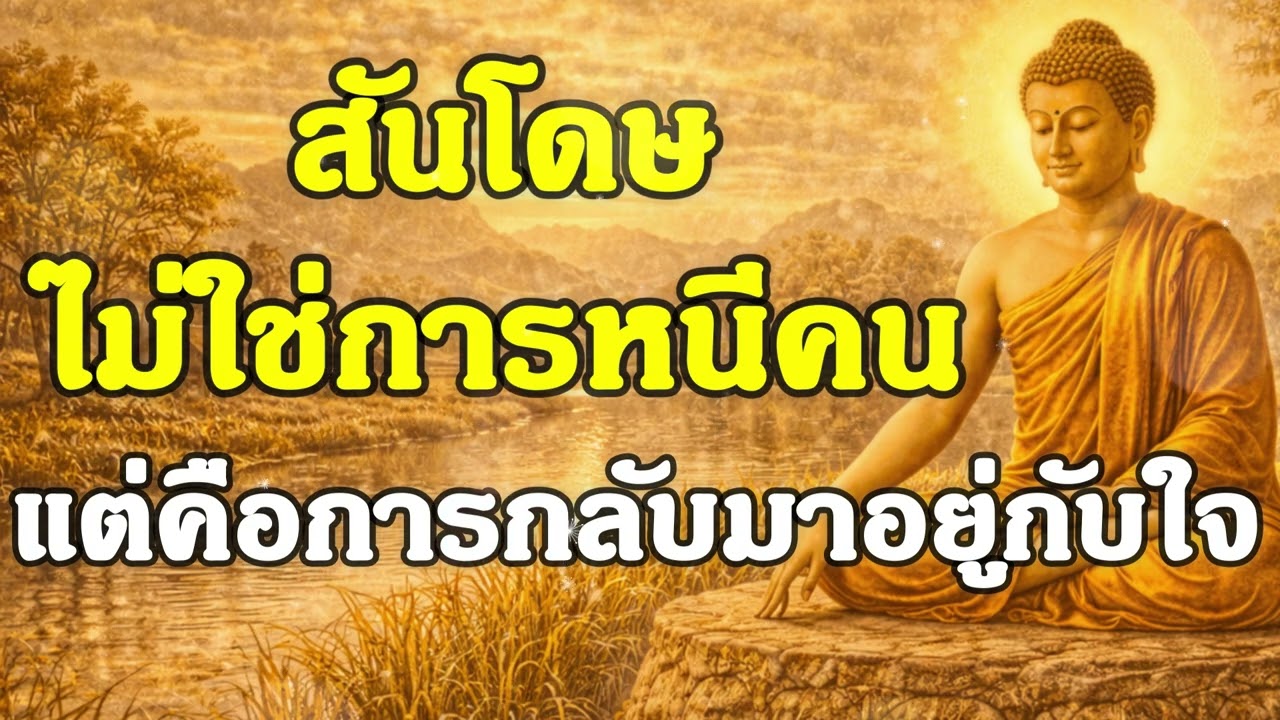 สันโดษไม่ใช่การหนีคน แต่คือการกลับมาอยู่กับใจ | ฟังธรรมคลายทุกข์ | Ep.44