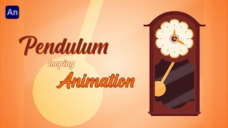 Wall Clock Animation | Pendulum Animation | Adobe Animate #animation #anime