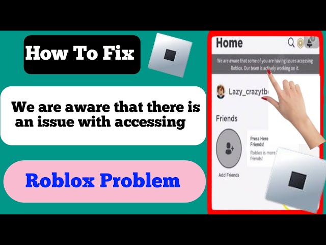 Fix We are aware that there is an issue with accessing Roblox