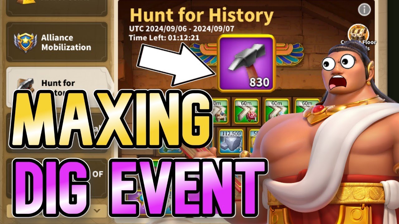 Using Over 800 Hammers in the Dig Event! | Rise of Kingdoms