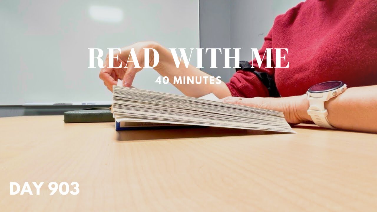 Read With Me 40 Minutes 📖 Quiet Study Session | Real Classroom Ambient Noise | Day 903
