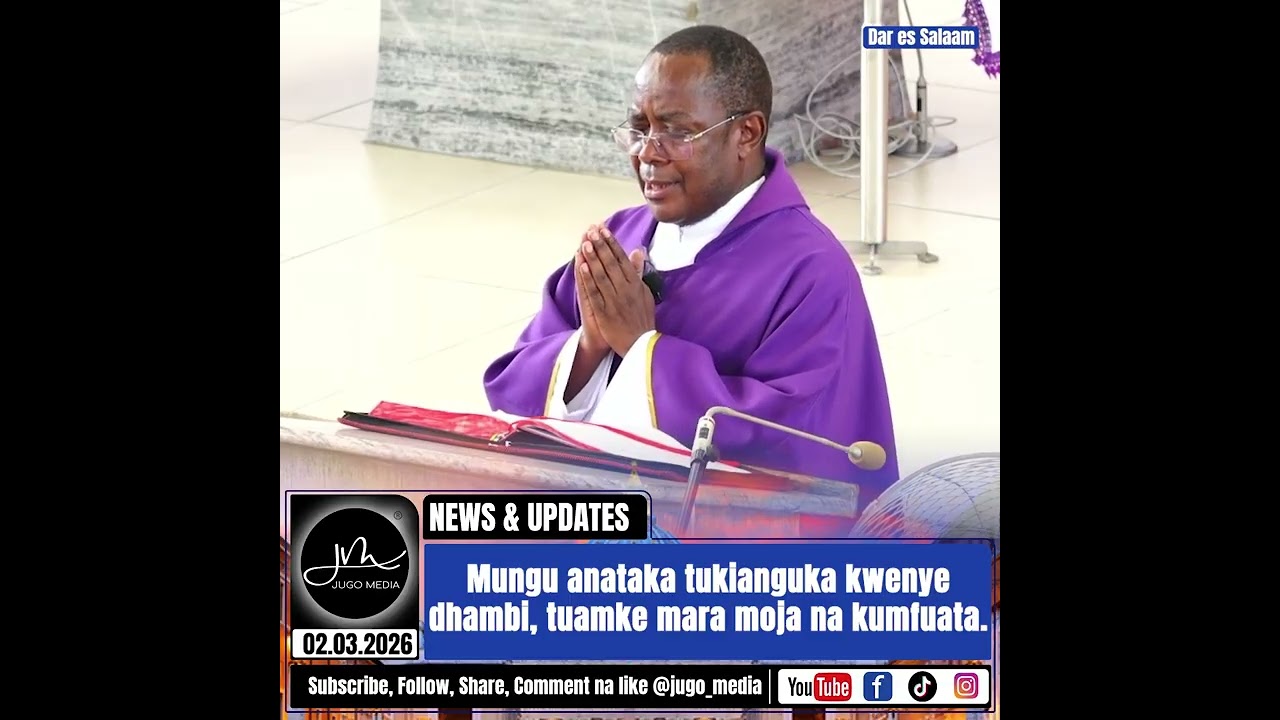 Mungu anataka tukianguka kwenye dhambi, tuamke mara moja na kumfuata