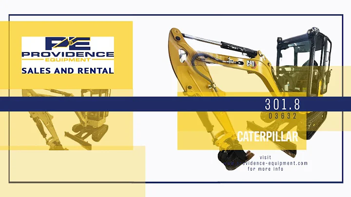 2021 Caterpillar 301.8 Cab Mini Compact Excavator- 03632