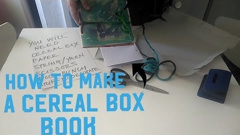 How To Make A Cereal Box Book | IPSUM Craft Tutorials | With Sue