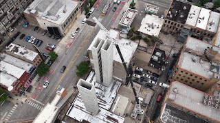 227 West Chicago | Alley Crane Replaces Tower Crane