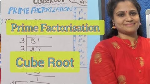 Cube Root using Prime Factorization method in Tamil |  Mathematics | yamunavijay  official