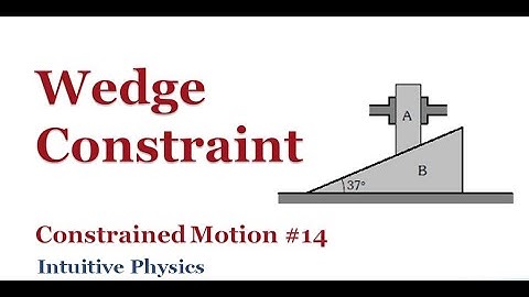 Constrained Motion #14 - Wedge Constraint | IIT JEE | NEET | Olympiads
