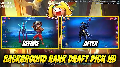 Data Open / Fix Background Draft Pick Rank Hd Terbaru | File Tambahan Ml Lite Patch Melissa | No Pw