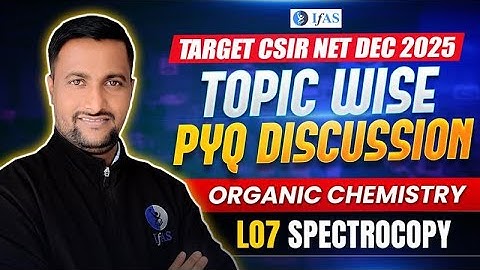 Spectroscopy CSIR NET Chemistry PYQ Discussion - Most Probable Questions!