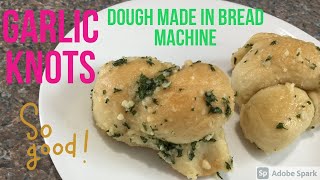 Homemade Garlic Knots Bread Recipe with a Little Help from the Bread Machine