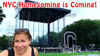 NYC 🗽 Homecoming Concert is Almost Here 🎶 The Stage is UP! 🎤