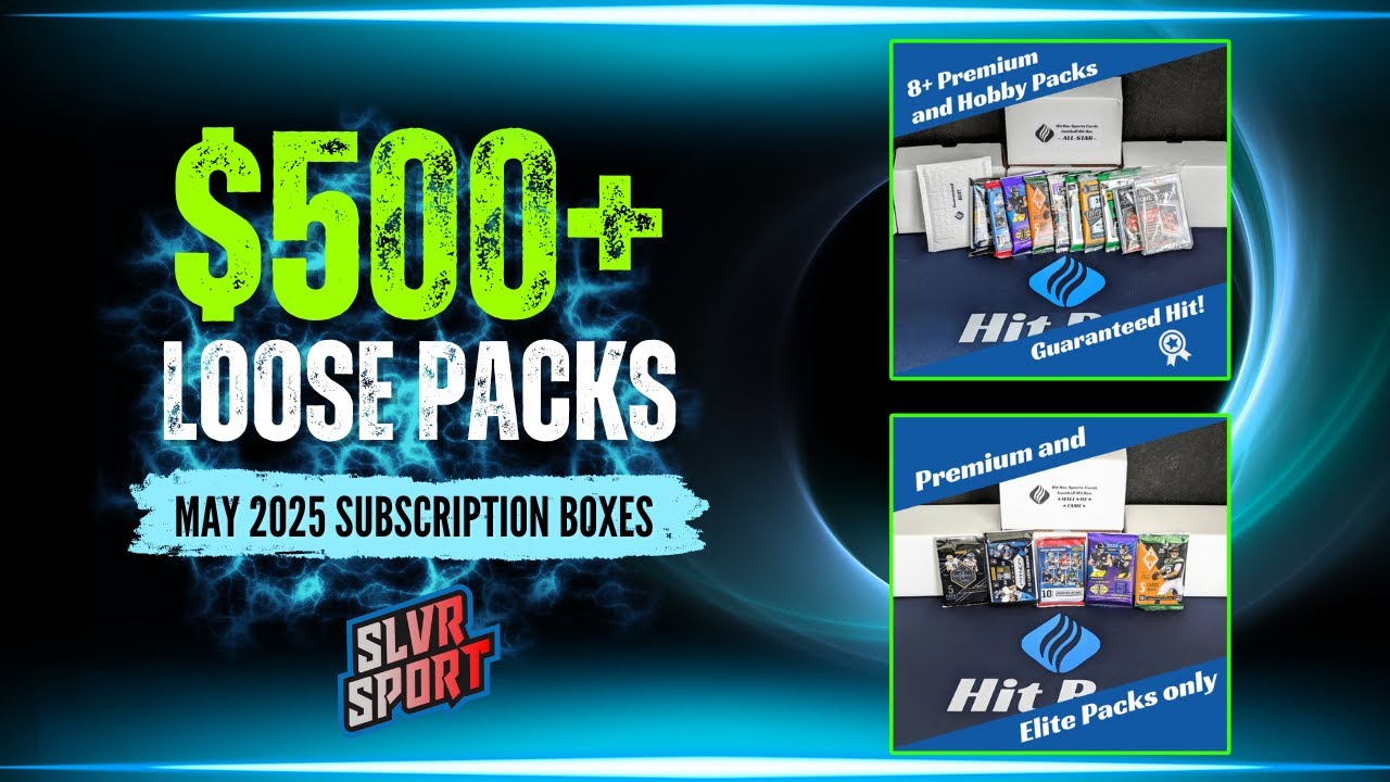 Hit Box Football Pack Subscription Boxes - Hall of Fame + All-Star (May ...