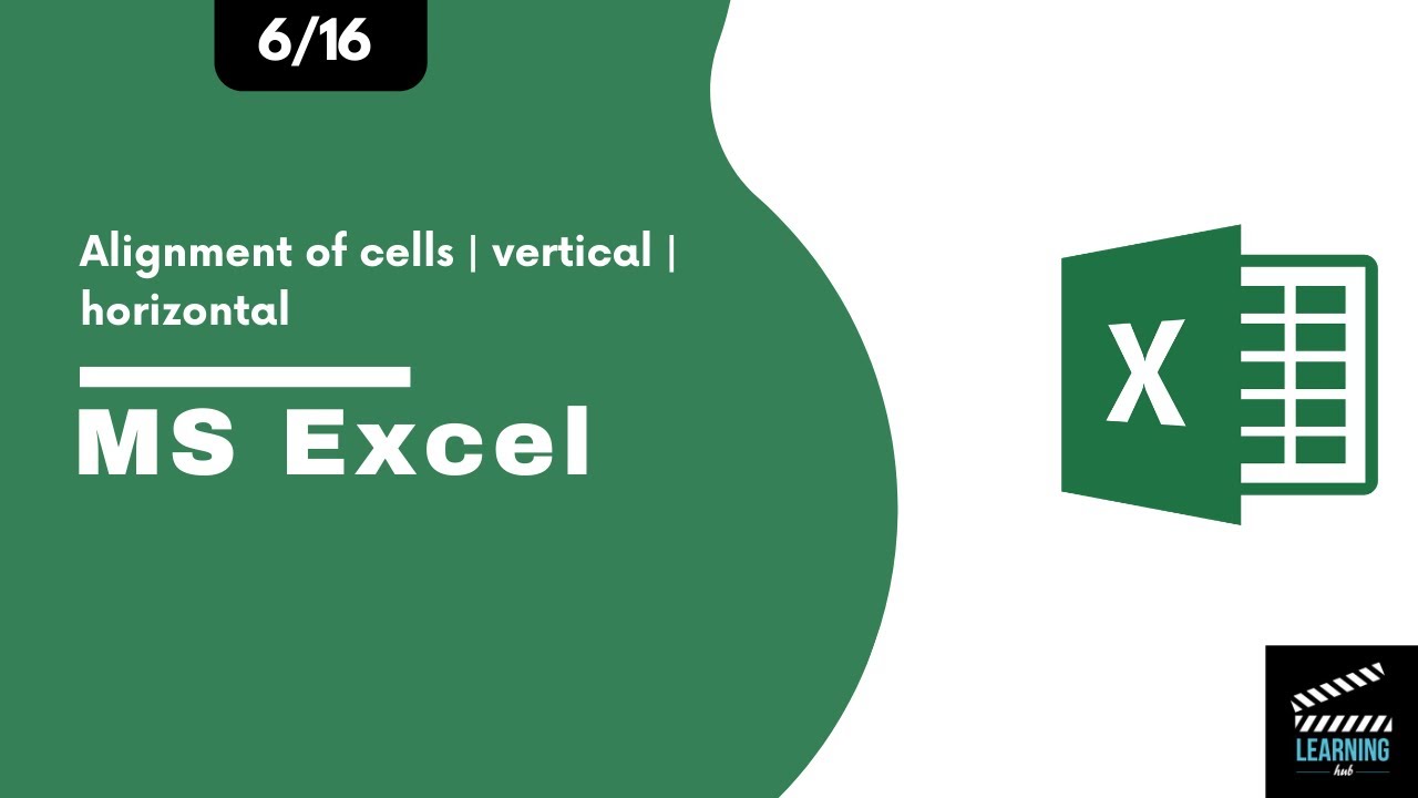 06 alignment of cells vertical and horizontal in ms excel urdu