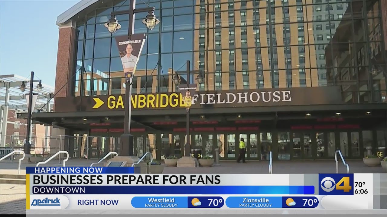 Businesses prepare for basketball fans YouTube