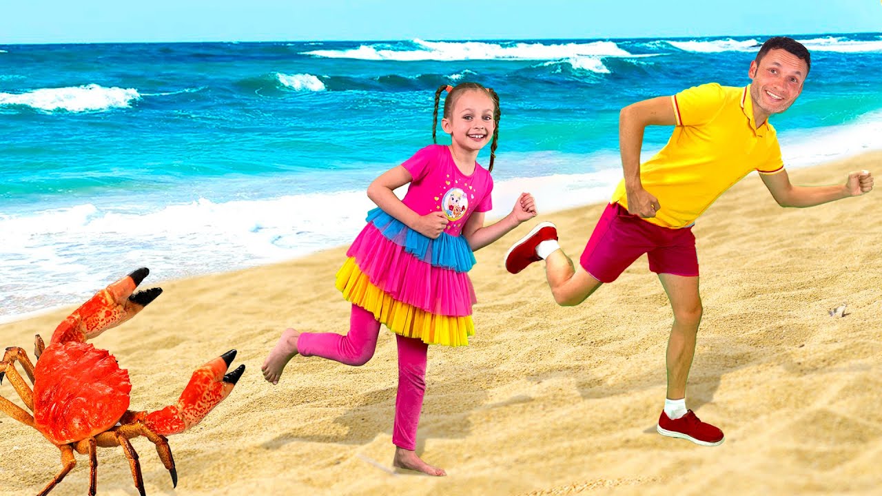 Left and right with crab - Funny Kids Song and Nursery Rhymes