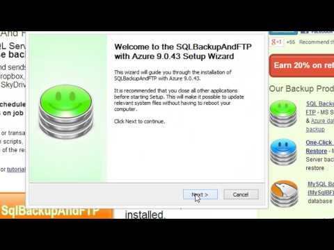 SQLBackupAndFTP part 1 - Setup the Tool | Essential SQL