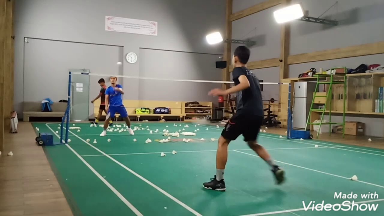 Latihan Ganda Bulutangkis | Ganda Putra Indonesia | Indonesia | Rezha