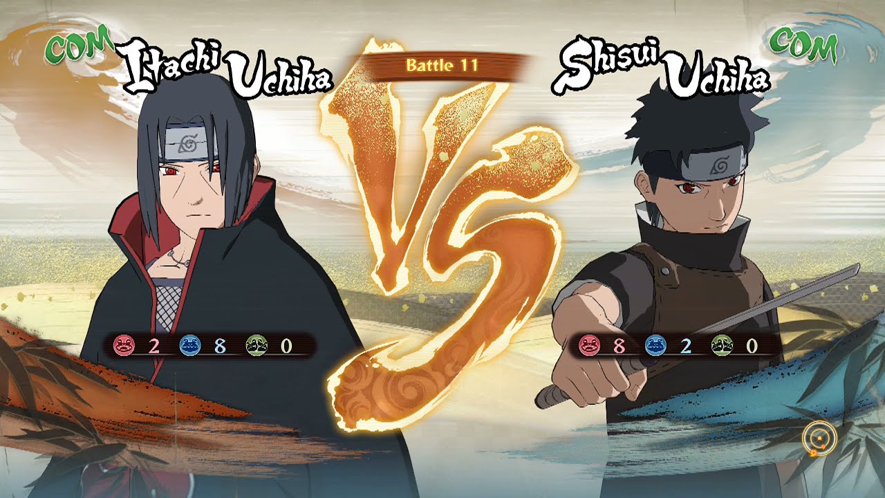 Naruto Shippuden Ultimate Ninja Storm 4 Itachi Uchiha Vs Shisui Uchiha