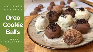 Oreo Cookie Balls - No Bake Recipe