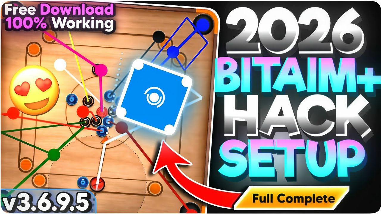 Carrom Pool BitAim Aim Hack 2026 🔥 | 100% Working | No Miss Shot | Complete Pro Setup And Free