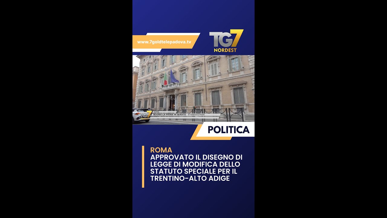 Approvato il disegno di legge di modifica dello statuto speciale - YouTube