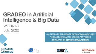 GRADEO in AI & BIG DATA - WEBINAR JULY 17th ❘❘ DATUM ACADEMY