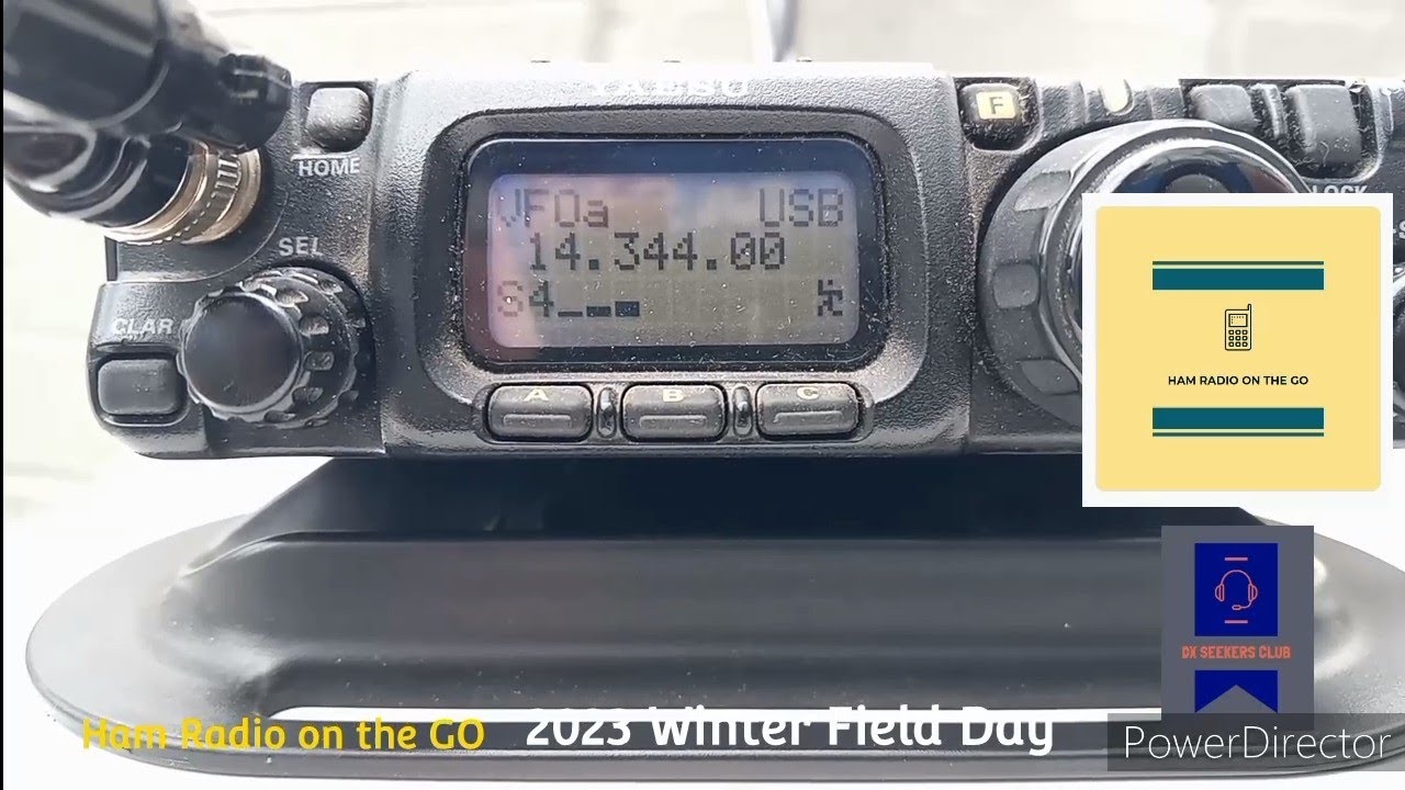 Winter Field Day 2023  : Yaesu FT-817ND Operating QRP Portable with Speaker Wire Antenna! 