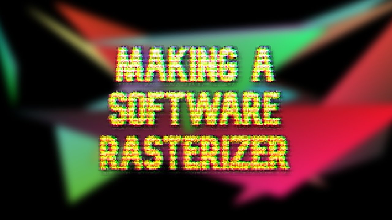 Building a software rasterizer | TinyRaster - YouTube