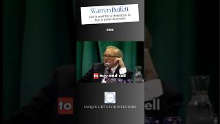 Warren Buffett: Dont Wait for a Downturn to Buy a Great Business