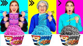 Fast, Medium or Slow Food Challenge | Crazy Challenge by HAHANOM