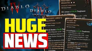 Uniques Have Been Overhauled Massive Reveals D4 Lord Of Hatred