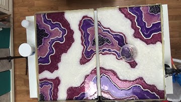 Amethyst Resin Geode Painting Part Two