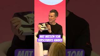 10 MILLION SUBS! Mat Watson Celebrates with YouTube Award at Advertising Week 🎉 #backtothefuture