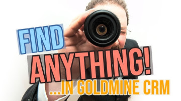 How to find anything in GoldMine with Universal Search