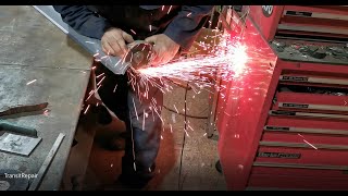 How to do MIG welding repairs on a Ford Transit after MOT failure - Bodged in a barn