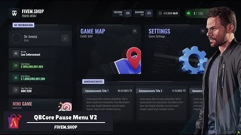 FiveM Pause Menu V2 | FiveM Pause Menu Script #fivem #script #qbcore