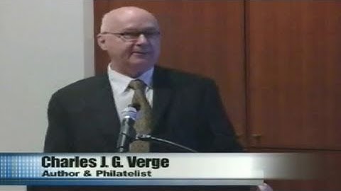 The First Canada-US Joint Issue, Charles Verge, Maynard Sundman Lecture 2010