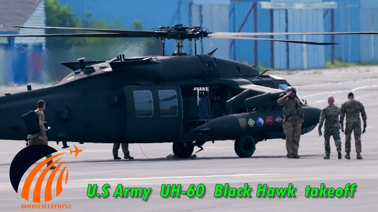Us Army Uh 60 Black Hawk Powerful Takeoff In Action Youtube 
