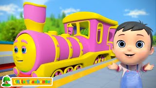 Wheels On The Train, Street Vehicles and Nursery Rhymes for Babies