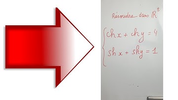 Résoudre un système complexe de 2 équations à 2 inconnues avec ch(x) et sh(x) :  MATHS SUP